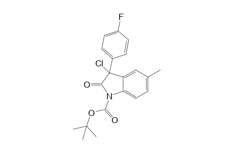 3-(p-Fluorophenyl)-5-methyl-3-chloro-1-(t-butyloxycarbonyl)-2-oxoindoline
