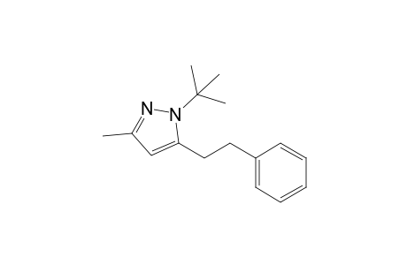1-tert-Butyl-3-methyl-5-(2-phenylethyl)pyrazole