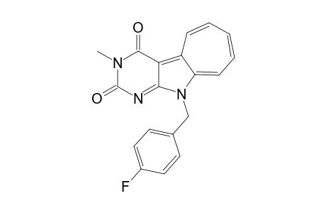 6-(4-Fluorobenzyl)-9-methylcyclohepta[b]pyrimido[5,4-d]pyrrole-8(6H),10(9H)-dione