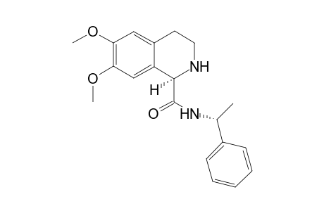 6,7-Dimethoxy-1-[N-(1-phenylethyl)amido]-1,2,3,4-tetrahydroisoquinoline isomer