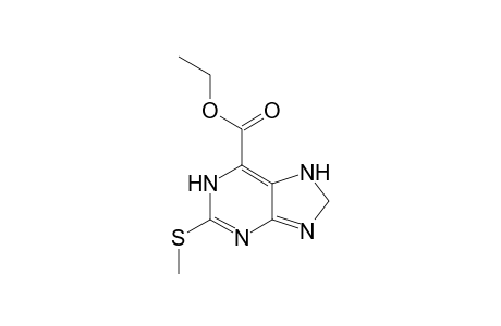 2-(methylthio)-8,9-dihydro-7H-purine-6-carboxylic acid ethyl ester