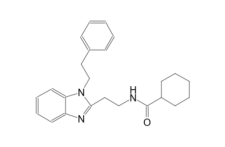 cyclohexanecarboxamide, N-[2-[1-(2-phenylethyl)-1H-benzimidazol-2-yl]ethyl]-
