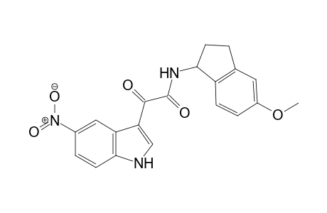 N-(5-methoxyindan-1-yl)-2-(5-nitro-1H-indol-3-yl)-2-oxo-acetamide