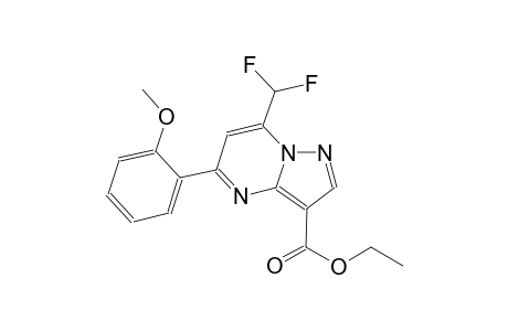 ethyl 7-(difluoromethyl)-5-(2-methoxyphenyl)pyrazolo[1,5-a]pyrimidine-3-carboxylate