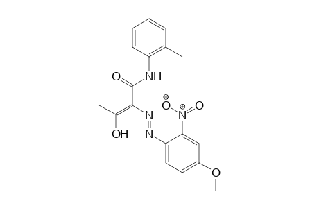 2-Butenamide, 3-hydroxy-2-[(4-methoxy-2-nitrophenyl)azo]-N-(2-methylphenyl)-