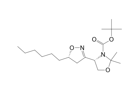 (5R,4'R)-5-HEXYL-(3'-tert-BUTOXYCARBONYL-2,2'-DIMETHYLOXAZOLIDINE-4'-YL)-4,5-DIHYDROISOOXAZOLE