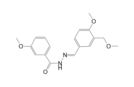 3-methoxy-N'-{(E)-[4-methoxy-3-(methoxymethyl)phenyl]methylidene}benzohydrazide