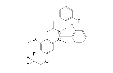 N,N-Bis(2-Fluorobenzyl)-2,5-dimethoxy-4-(2,2,2-trifluoroethoxy)amphetamine