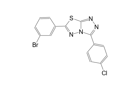 [1,2,4]triazolo[3,4-b][1,3,4]thiadiazole, 6-(3-bromophenyl)-3-(4-chlorophenyl)-