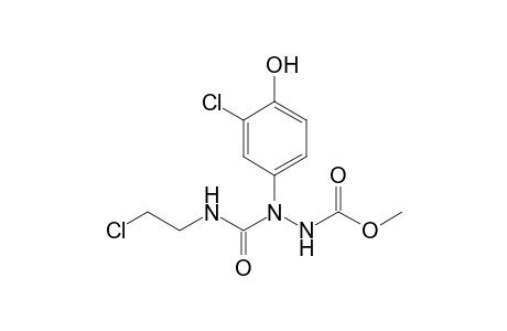 Methyl N-[(3-chloranyl-4-oxidanyl-phenyl)-(2-chloroethylcarbamoyl)amino]carbamate