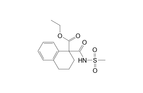 1-(mesylcarbamoyl)tetralin-1-carboxylic acid ethyl ester