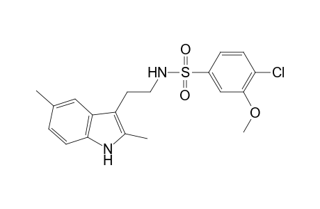 4-Chloro-N-[2-(2,5-dimethyl-1H-indol-3-yl)ethyl]-3-methoxybenzenesulfonamide