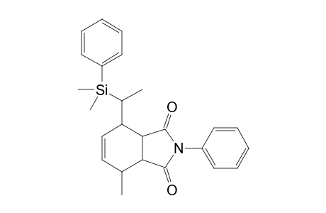 1H-Isoindole-1,3(2H)-dione, 4, [1-(dimethylphenylsilyl)ethyl]-3a,f,7,7a-tetrahydro-7-methyl-2-phenyl-, [3a.alpha.,4.beta.(R*),7.beta.,7a.alpha.]-(.+-.)-