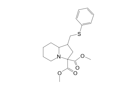 Dimethyl 1-(phenylthiomethyl)hexahydroindolizine-3,3(5H)-dicarboxylate