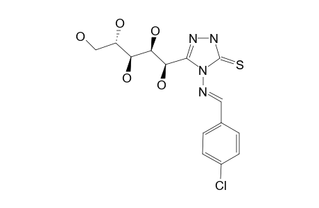 5-(D-GLUCO-PENTITOL-1-YL)-4-(PARA-CHLOROPHENYLIDENE)-AMINO-2,4-DIHYDRO-3H-1,2,4-TRIAZOLE-3-THIONE