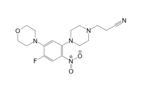 1-piperazinepropanenitrile, 4-[4-fluoro-5-(4-morpholinyl)-2-nitrophenyl]-