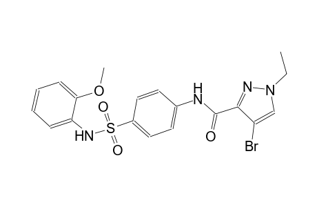 4-bromo-1-ethyl-N-{4-[(2-methoxyanilino)sulfonyl]phenyl}-1H-pyrazole-3-carboxamide