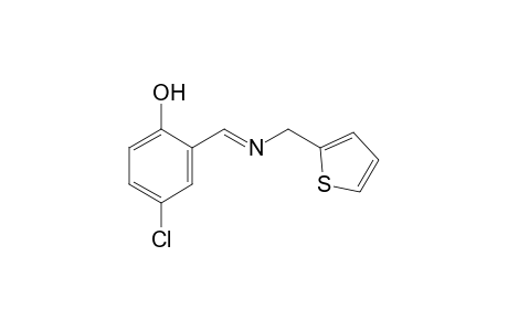 4-chloro-2-[N-(2-thenyl)formimidoyl]phenol