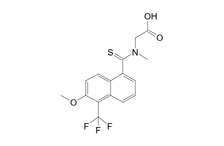 2-[[6-methoxy-5-(trifluoromethyl)naphthalen-1-yl]carbothioyl-methyl-amino]ethanoic acid