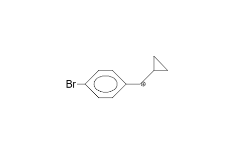 (4-Bromophenyl)-cyclopropyl-carbonium cation