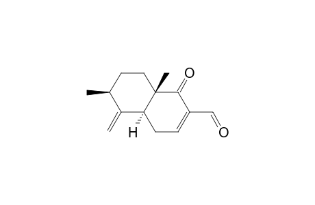 (4aS,6S,8aS)-1-keto-6,8a-dimethyl-5-methylene-4a,6,7,8-tetrahydro-4H-naphthalene-2-carbaldehyde