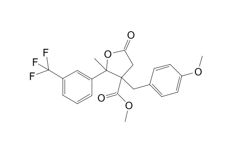 Methyl 3-(4-methoxybenzyl)-2-methyl-5-oxo-2-(3-(trifluoromethyl)phenyl)tetrahydrofuran-3-carboxlate