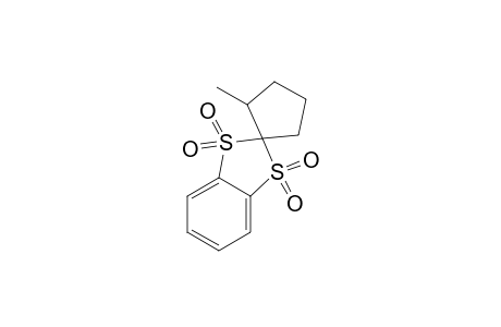 Spiro[1,3-benzodithiole-2,1'-cyclopentane], 2'-methyl-, 1,1,3,3-tetraoxide