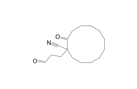 Cyclododecanecarbonitrile, 2-oxo-1-(3-oxopropyl)-