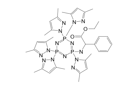 2-[[2,4,4,6,6-pentakis(3,5-dimethylpyrazol-1-yl)-1,3,5-triaza-2$l^{5},4$l^{5},6$l^{5}-triphosphacyclohexa-1,3,5-trien-2-yl]amino]-2-phenyl-acetic acid ethyl ester