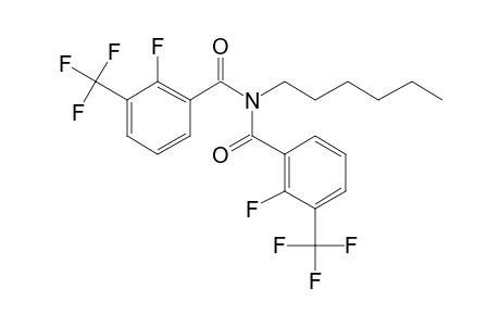 Benzamide, 3-trifluoromethyl-2-fluoro-N-(3-trifluoromethyl-2-fluorobenzoyl)-N-hexyl-