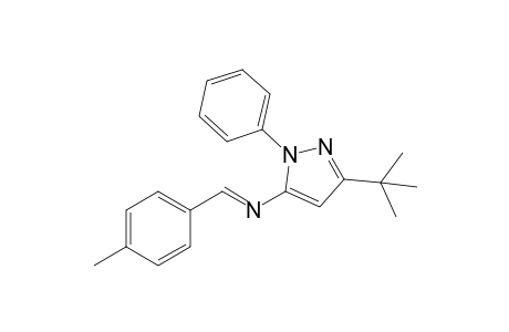 (E)-N-(4-Methylbenzylidene)-3-tert-butyl-1-phenyl-1H-pyrazol-5-amine
