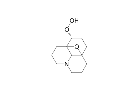 8H,10bH-7a,10a-Epoxy-1H,5H-benzo[ij]quinolizine, hydroperoxide deriv.