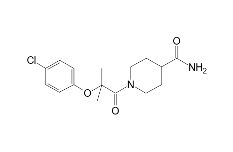 1-[2-(4-chloranylphenoxy)-2-methyl-propanoyl]piperidine-4-carboxamide