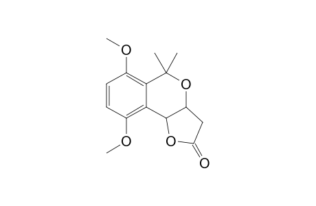6,9-Dimethoxy-5,5-dimethyl-3,3a,5,9b-tetrahydro-furo[3,2-c]isochromen-2-one