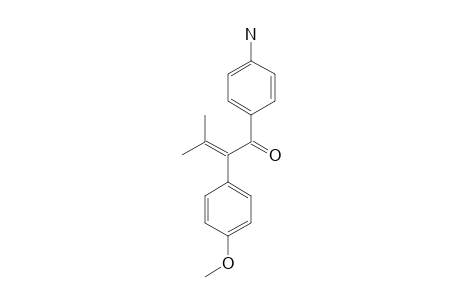 1-(4-aminophenyl)-2-(4-methoxyphenyl)-3-methyl-but-2-en-1-one