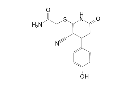 acetamide, 2-[[3-cyano-1,4,5,6-tetrahydro-4-(4-hydroxyphenyl)-6-oxo-2-pyridinyl]thio]-