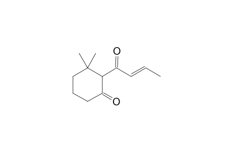 2-(1'-Oxobut-2'-enyl)-3,3-trimethylcyclohexan-1-one