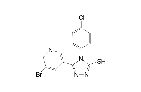 4H-1,2,4-triazole-3-thiol, 5-(5-bromo-3-pyridinyl)-4-(4-chlorophenyl)-