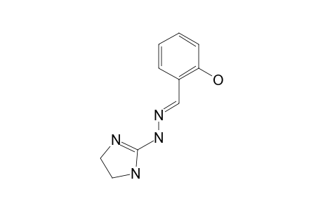 2-[[2-(4,5-Dihydro-1H-imidazol-2-yl)hydrazin-1-ylidene]methyl]phenol