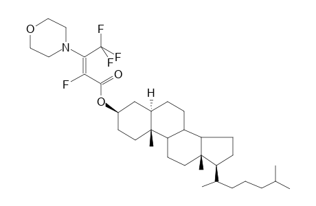 CHOLESTANYL, 3-MORPHOLINO-2,4,4,4-TETRAFLUOROBUT-2(Z)-ENOATE