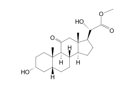 3α,20β-dihydroxy-11-oxo-5β-pregnan-21-oic acid, methyl ester