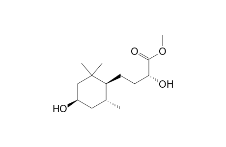 methyl (2R)-2-hydroxy-4-[(1S,4R,6R)-4-hydroxy-2,2,6-trimethyl-cyclohexyl]butanoate
