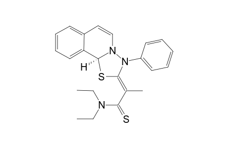 N,N-Diethyl-2(S)-[2,3-dihydro-3-phenyl-10bH-1,3,4-thiadiazolo[2,3-a]isoquinolin-2-ylidene]propanethiomide