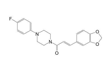 1-[(2E)-3-(1,3-benzodioxol-5-yl)-2-propenoyl]-4-(4-fluorophenyl)piperazine