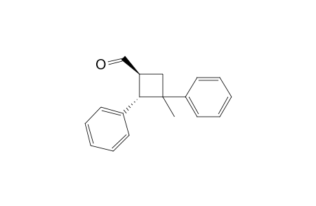 (1S,2S)-3-methyl-2,3-diphenyl-cyclobutanecarbaldehyde