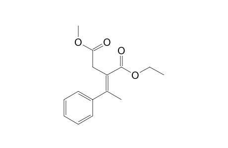 (E)-1-Ethyl 4-methyl 2-(1-phenylethylidene)succinate