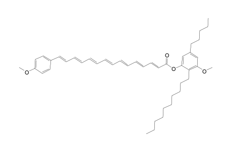 2,4,6,8,10,12,14-Pentadecaheptaenoic acid, 15-(4-methoxyphenyl)-, 2-decyl-3-methoxy-5-pentylphenyl ester