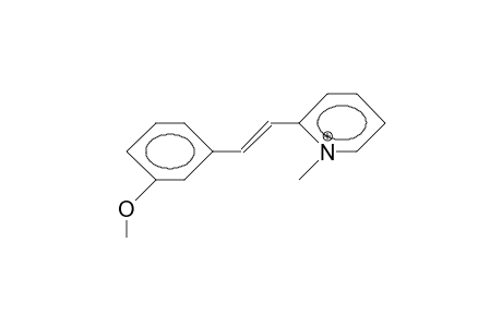 2-(3-Methoxy-styryl)-N-methyl-pyridinium cation