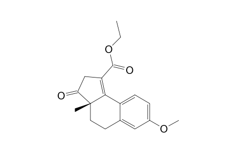 2H-Benz[e]indene-1-carboxylic acid, 3,3a,4,5-tetrahydro-7-methoxy-3a-methyl-3-oxo-, ethyl ester, (S)-