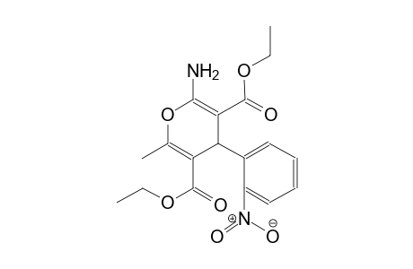 diethyl 2-amino-6-methyl-4-(2-nitrophenyl)-4H-pyran-3,5-dicarboxylate